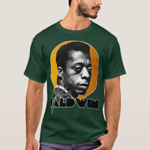 Camiseta Tributo de oro del retro James Baldwin