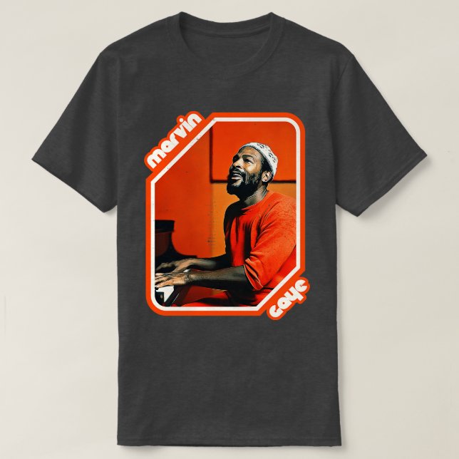 Camiseta Tributo de Retro Marvin Gaye (Diseño del anverso)