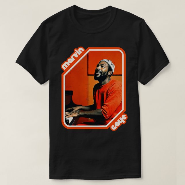 Camiseta Tributo de Retro Marvin Gaye (Diseño del anverso)