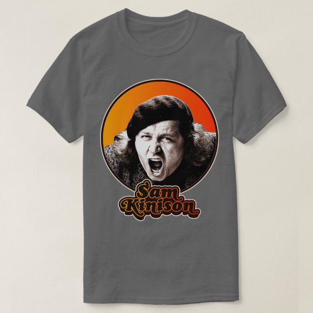 Camiseta Tributo de Retro Sam Kinison (Diseño del anverso)