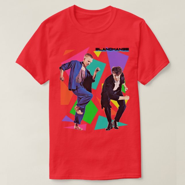 Camiseta Tributo de Synth Blancmange de Retro 80 (Diseño del anverso)