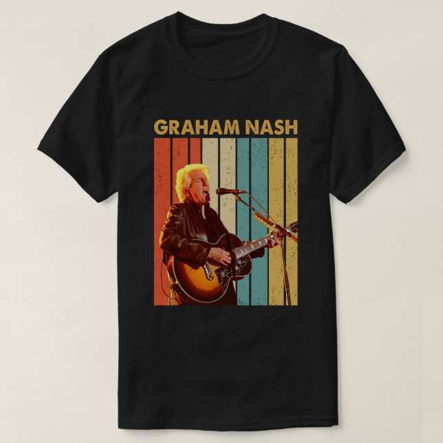 Camiseta Tributo de Vintage Graham Nash (Diseño del anverso)