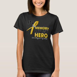 Camiseta Tributo del cáncer de la niñez en memoria de mi