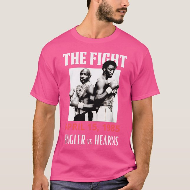 Camiseta Tributo estético original de Hagler Vs Hearns (Anverso)