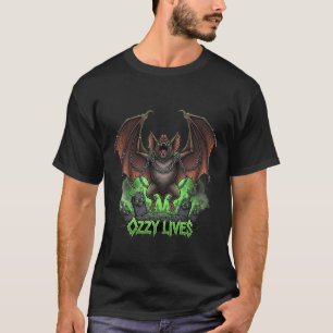 Camiseta Tributo Metalizado de Bat Volador - Vidas Ozzy