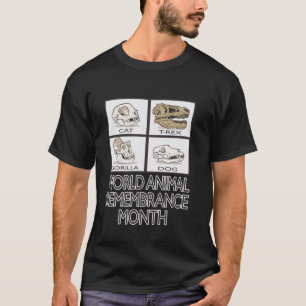 Camiseta Tributo Mundial de Recuerdo de Animales a Animales