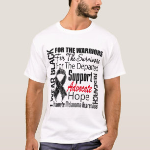 Camiseta TRIBUTO negro de la cinta del desgaste del