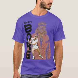 Camiseta Tributo por el icono del tenis retro de Borg