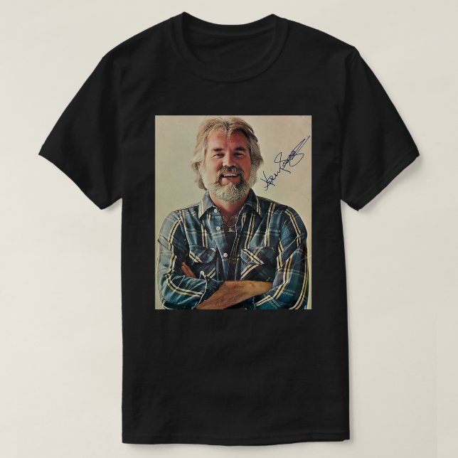 Camiseta Tributo por el oro del país de Retro Kenny Rogers (Diseño del anverso)