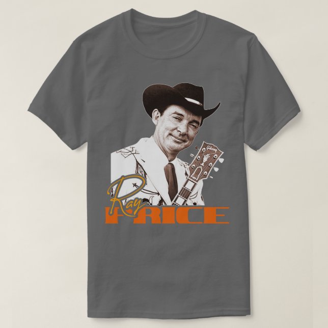 Camiseta Tributo por icono de Ray Price Country (Diseño del anverso)