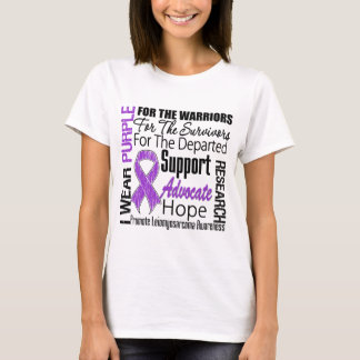 Camiseta TRIBUTO púrpura de la cinta del desgaste de