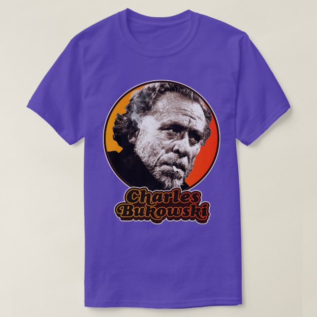 Camiseta Tributo Retro Charles Bukowski (Diseño del anverso)