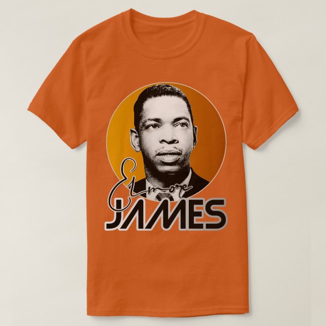 Camiseta Tributo Retro Elmore James Gold (Diseño del anverso)