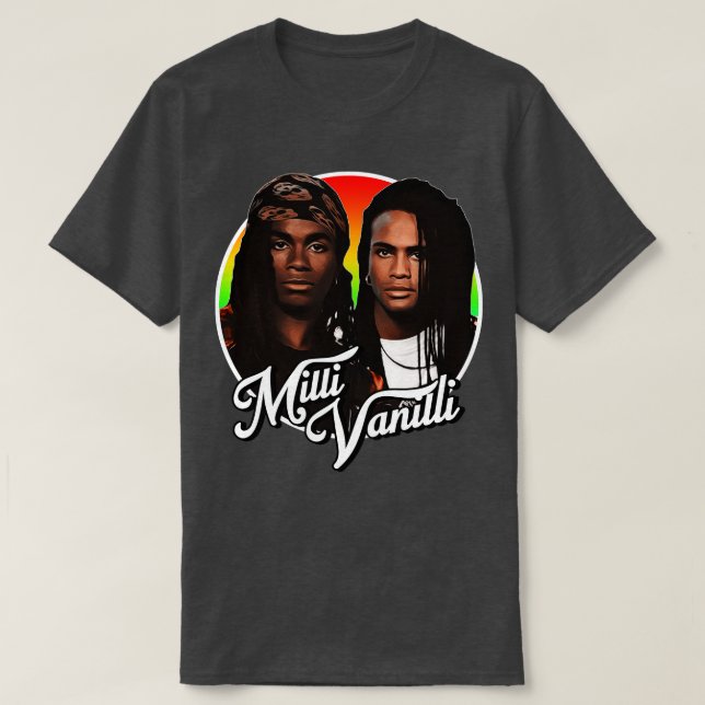 Camiseta Tributo Retro Milli Vanilli (Diseño del anverso)