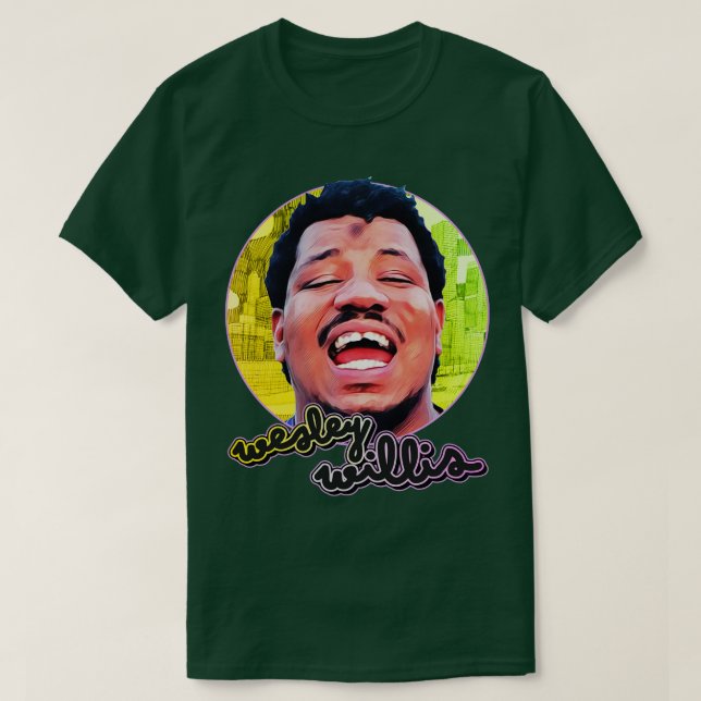 Camiseta Tributo visual Retro Wesley Willis (Diseño del anverso)