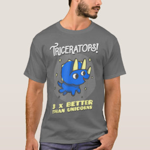 Camiseta Triceratops 3 veces mejor que UnicornsDinosau