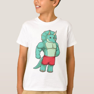 Camiseta Triceratops como culturista en Bodybuilding