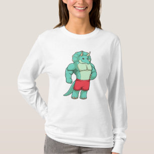 Camiseta Triceratops como culturista en Bodybuilding