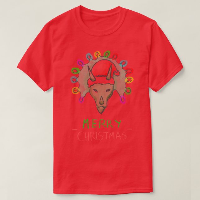 Camiseta Triceratops de Navidad (Diseño del anverso)