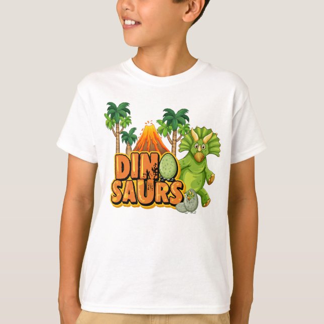 Camiseta Triceratops Dinosaurio (Anverso)