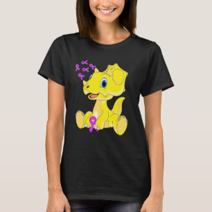 Camiseta Triceratops Dinosaurio Dino Cinta Mundo Alzheimer