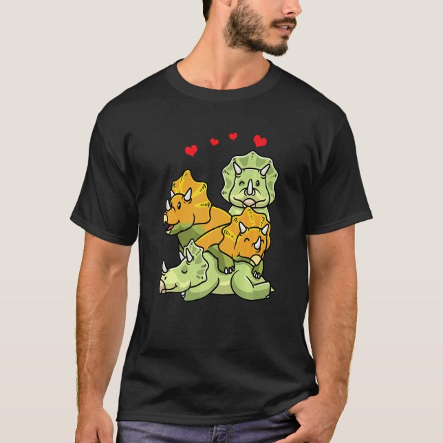 Camiseta Triceratops Horridus Dinosaurs Dino Boys Girls Kid (Anverso)