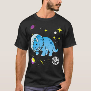 Camiseta Triceratops no binarios en el espacio Orgullo no b