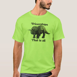 Camiseta Triceratops - que es todo