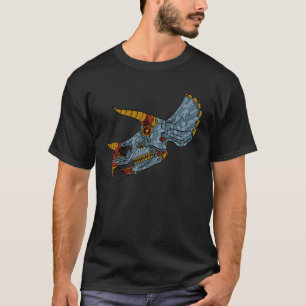 Camiseta Triceratops Steampunk Din, Punk de vapor para viaj
