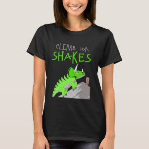 Camiseta Triceratops trepando por Shakes Funny Dino Motif