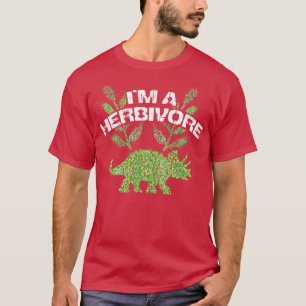 Camiseta Triceratops Vegan Vegetarian Herbivore