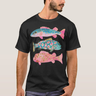 Camiseta Triche arcoíris colorido Preppy Verano Vida Lago