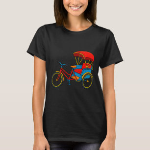 Camiseta Triciclo de pedales Rickshaw Bicicleta Taxi Premiu