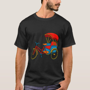 Camiseta Triciclo de pedales Rickshaw Bicicleta Taxi Premiu