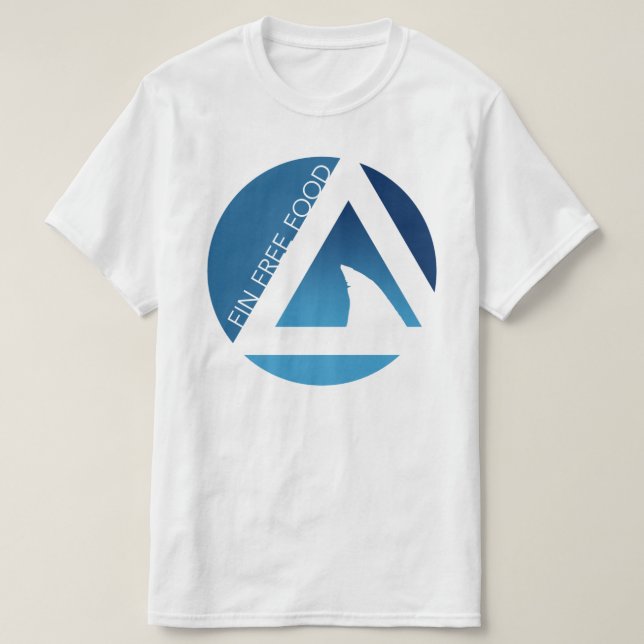 Camiseta tricircles libres de la comida de la aleta del (Diseño del anverso)