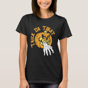 Camiseta Trick De Calabaza De Calabaza De Halloween De Jack