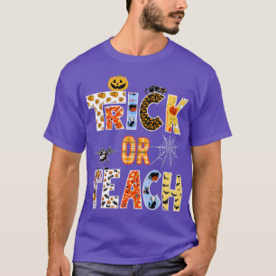 Camiseta Trick de Halloween para profesores o enseñanza de 