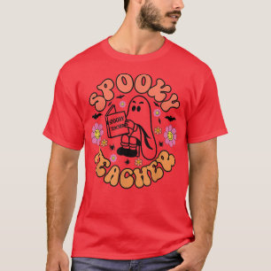 Camiseta Trick De Maestra O Teach Groovy Halloween Par