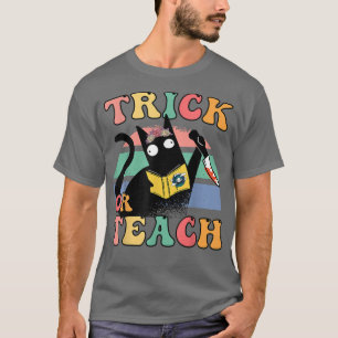 Camiseta Trick de tripulación espeluznante o profesores de