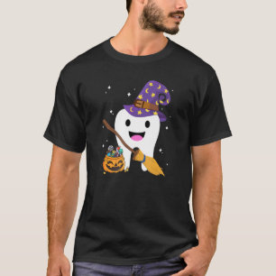 Camiseta Trick Dental De Bruja O Dental Squad Halloween