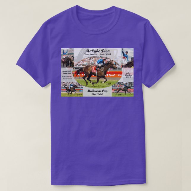 Camiseta Trick Gorra de la Copa Melbourne Makybe Diva (Diseño del anverso)
