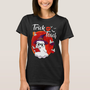 Camiseta Trick O Enseñanza Ghost Teacher Costume Halloween