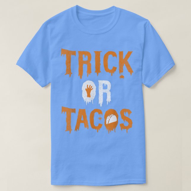 Camiseta Trick o Tacos Funny Halloween (Diseño del anverso)