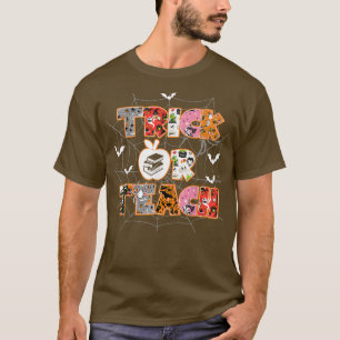 Camiseta Trick o Teach divertido profesor de Halloween