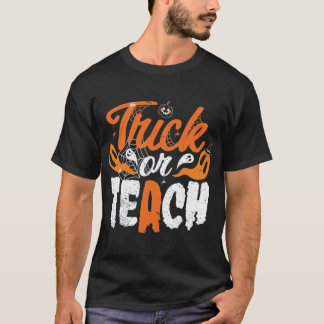 Camiseta Trick o Teach Teacher disstumen de Halloween