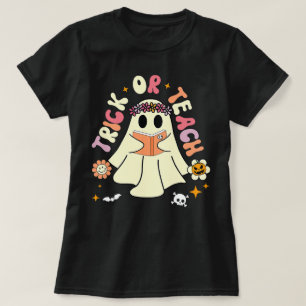 Camiseta Trick o Teach Teacher Retro Vintage