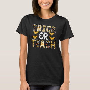 Camiseta Trick O Teach Teacher Vestuario Halloween 2