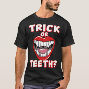 Camiseta Trick O Thett Costume Dentista Dental Care Dental 