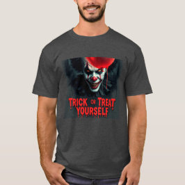 Camiseta Trick o tratamiento de payasos espeluznantes de Ha