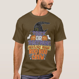 Camiseta Trick O Tratamiento Enfermera De Radiología Boo Bo